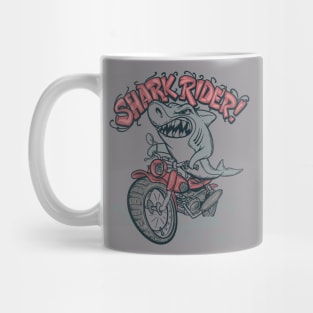 Shark Rider California Mug